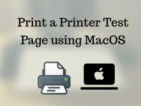 Print a Printer Test Page using MacOS
